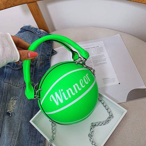 Basketball Shape Handbag Chain Shoulder